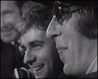 Peter Cook and Dudley Moore teasing the Australian Press.